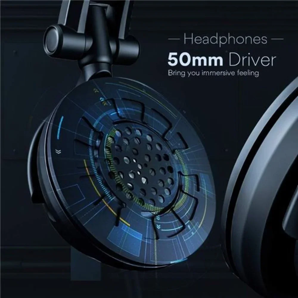 Microphone with Studio HeadphoneSet 192kHz/24bit VocalCondenser Cardioid Podcast